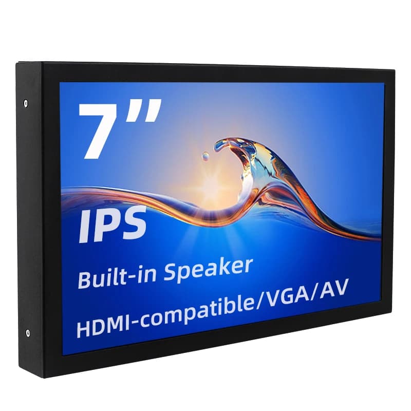 7 Zoll tragbares Display ips 1024x600 lcd hdmi-kompatibler vga av Eingang dc Typ c Power in für PC Laptop Kamera TV-Box DVD-Bildschirm - AliExpress 7