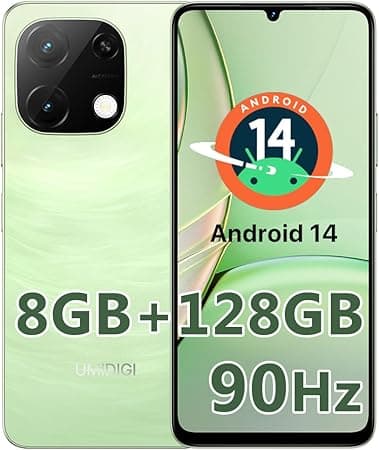 UMIDIGI Android 14 Unlocked Cell Phone,G9T (4+4GB Extended RAM, 128GB ROM) Moblie Phone,90Hz Eye-Care 6.75" Large Display 5000mAh Long-Lasting Battery