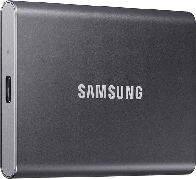 SAMSUNG T7 Portable SSD, 2TB External Solid State Drive, Speeds Up to 1,050MB/s, USB 3.2 Gen 2, Reliable Storage for Gaming, Students, Professionals, MU-PC2T0T/AM, Gray