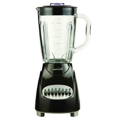 Brentwood 12 Speed Blender Glass Jar in Black