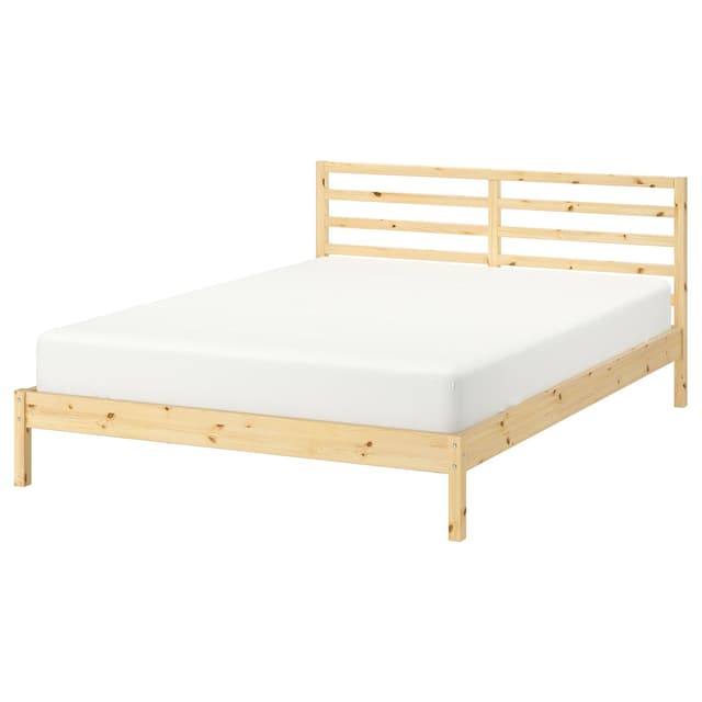 TARVA bed frame, pine/Luröy, Full