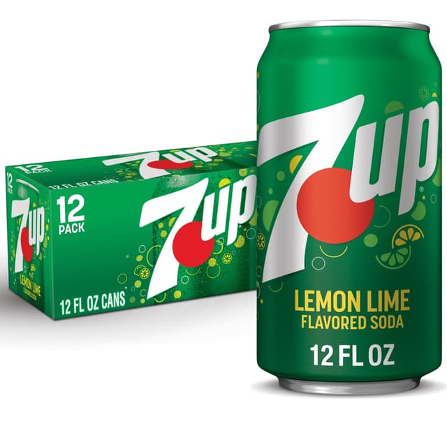 7UP Lemon Lime Soda, 12 fl oz Cans, 12 Pack, Allergens Not Contained