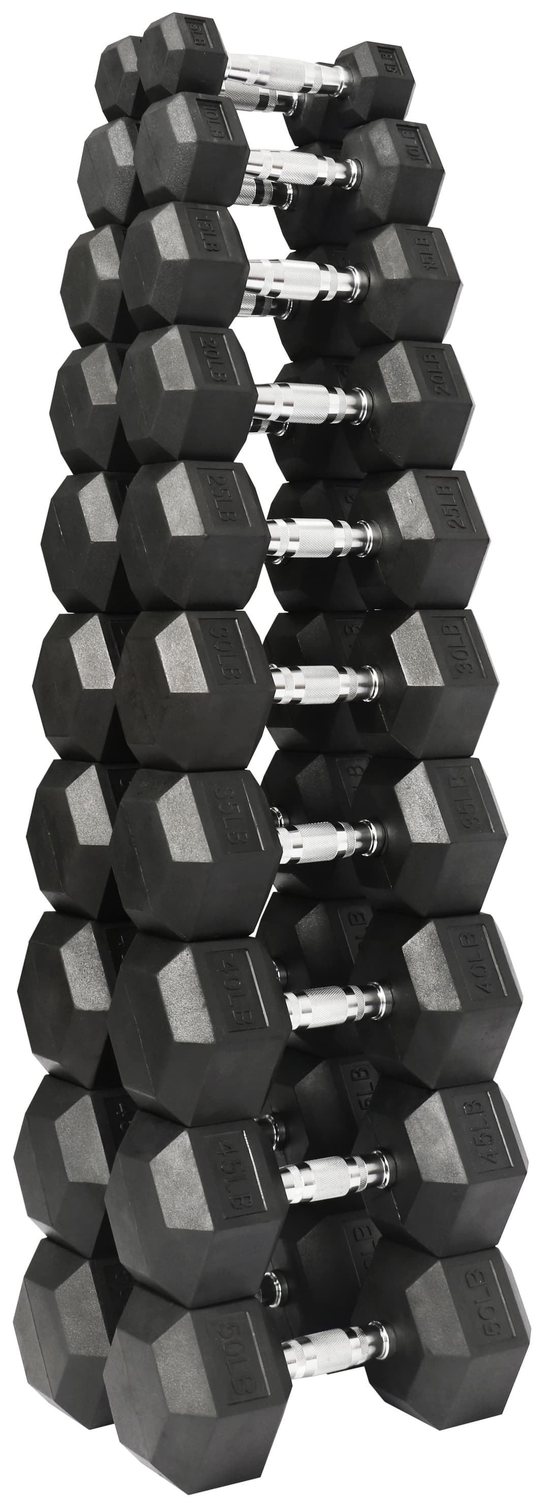 BalanceFrom Compact 550 LB Dumbbells Set, 10 Count