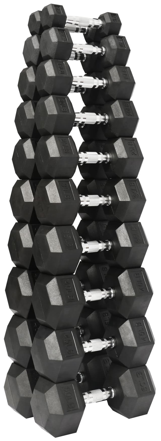 BalanceFrom Compact 550 LB Dumbbells Set, 10 Count