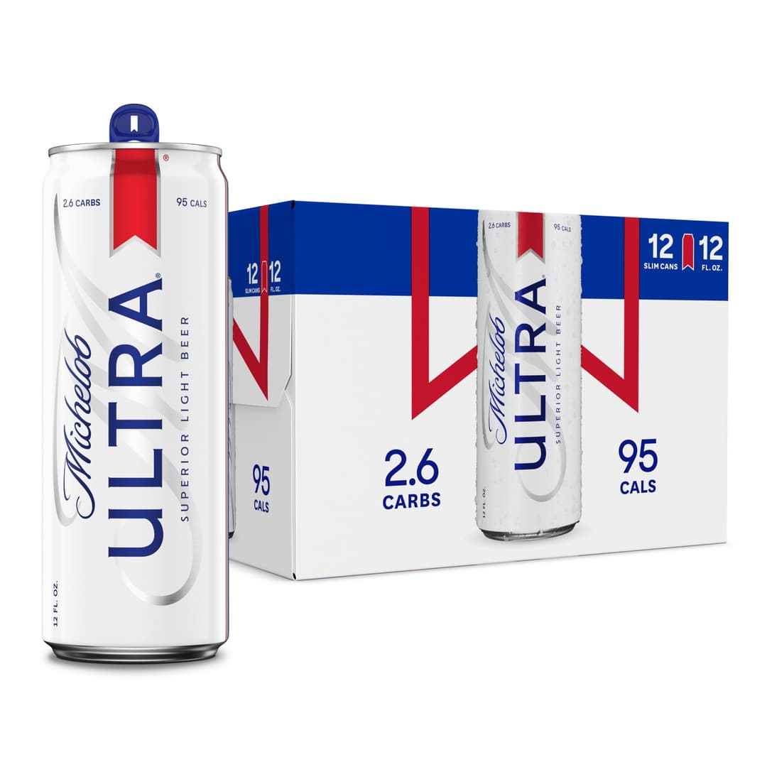 Michelob Ultra Superior American Light Lager Beer 12 pack 12 fl oz Aluminum Cans 4.2% ABV