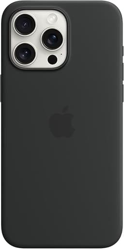 Apple iPhone 15 Pro Max Silicone Case with MagSafe - Black 