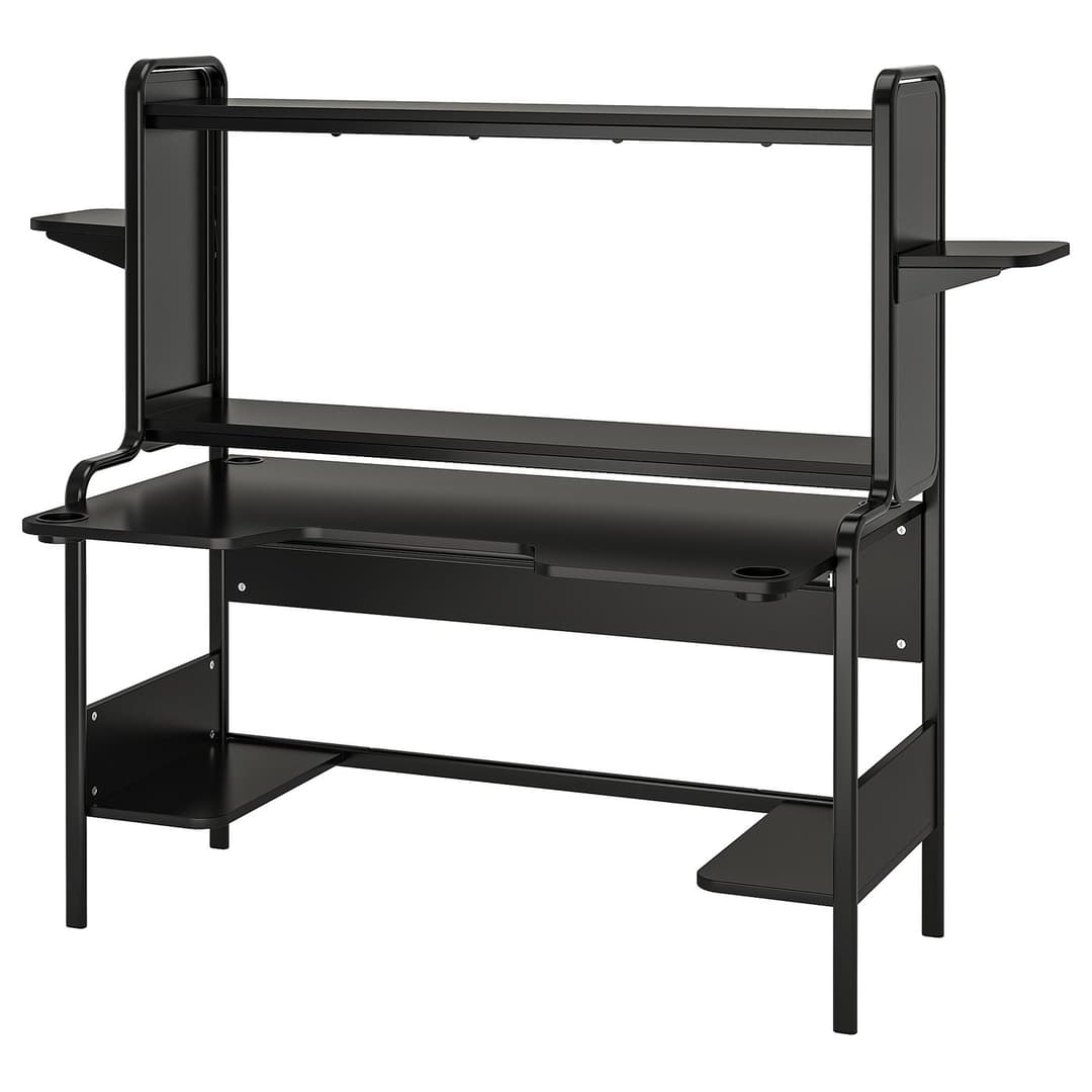 FREDDE black, Desk, 185x74x146 cm